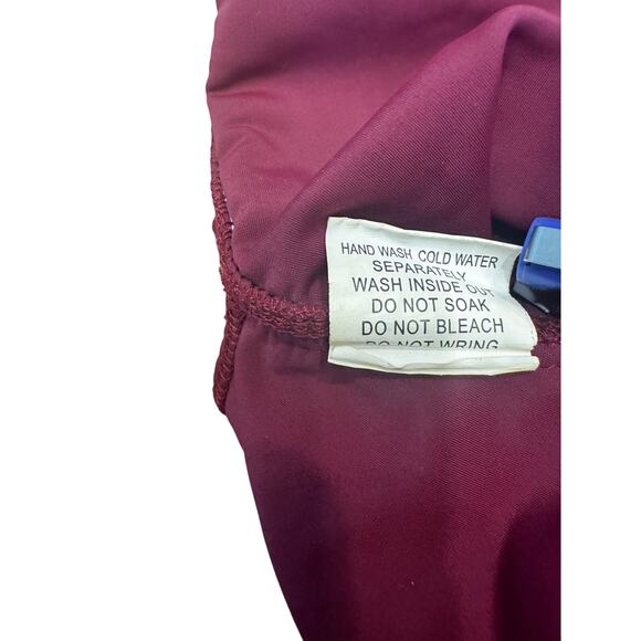 LIONESS Burgundy One-Piece Swimsuit Size XS | Adjustable Back Straps | Sexy Cut - Picture 6 of 6